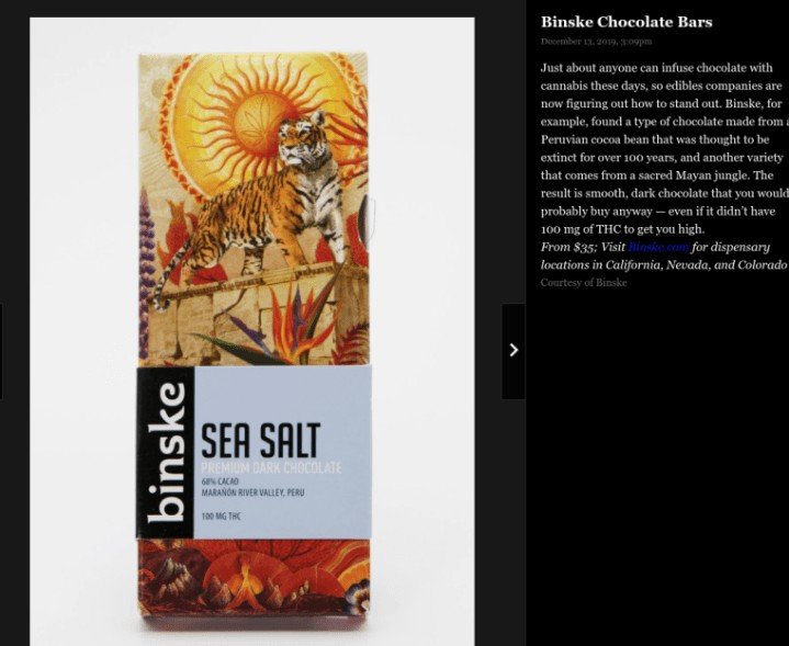 Cannabis Edibles in Rolling Stone Magazine
