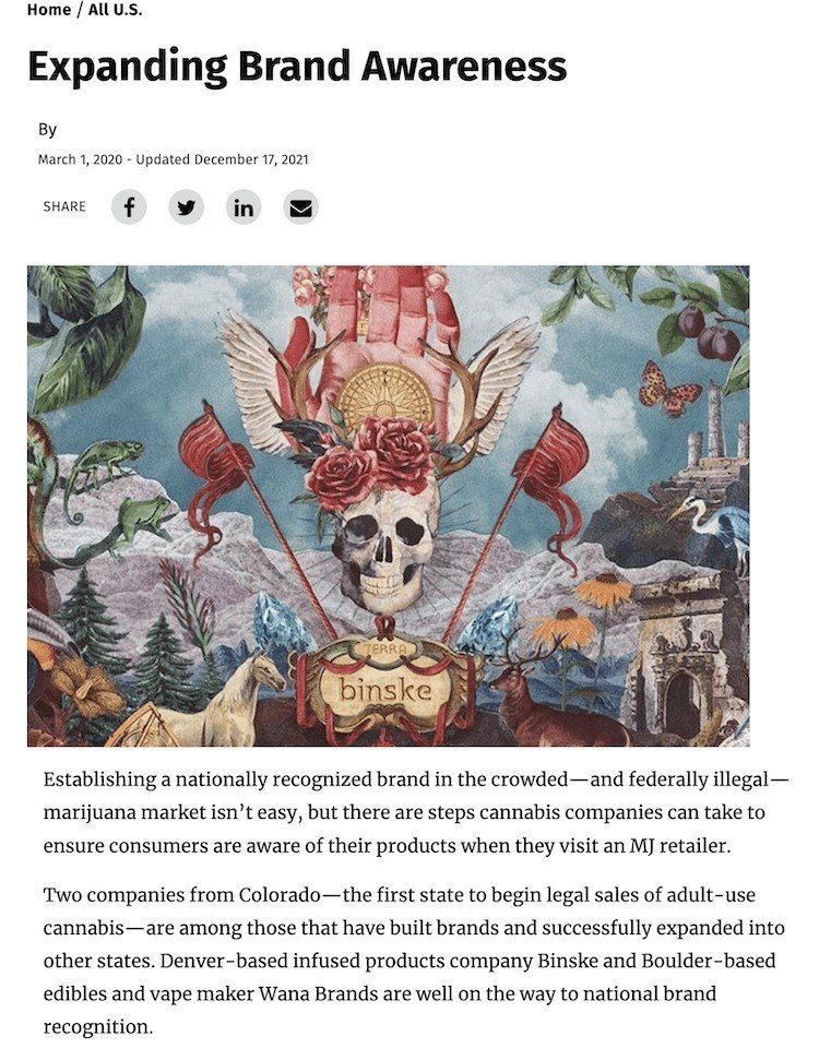 Cannabis Branding Story MJ Biz