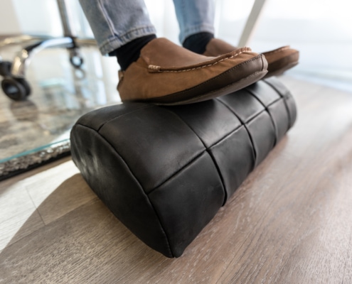 Vitrazza Leather Footrest Home Office Accessories