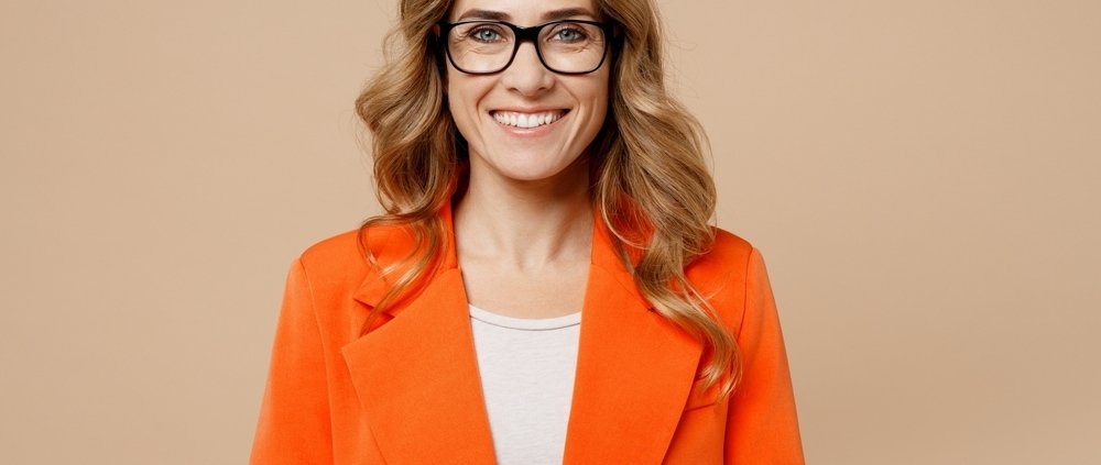 Close,Up,Young,Fun,Happy,Successful,Employee,Business,Woman,Corporate