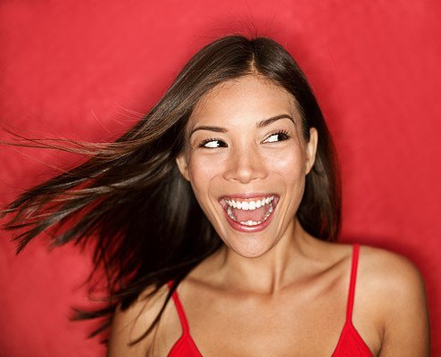 women smiling because she likes the trends in natural products PR