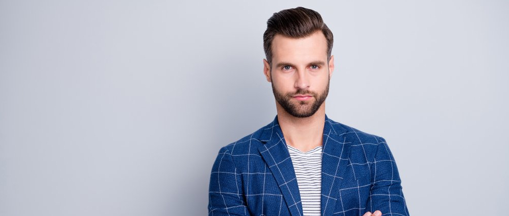 Photo of a serious young male cannabis founder/CEO