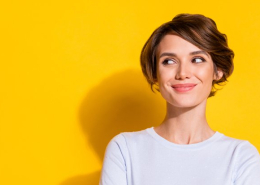 Photo of a young woman looking proud of herself for knowing PR Stratistics
