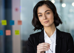 Portrait of a confident businesswoman looking at the camera